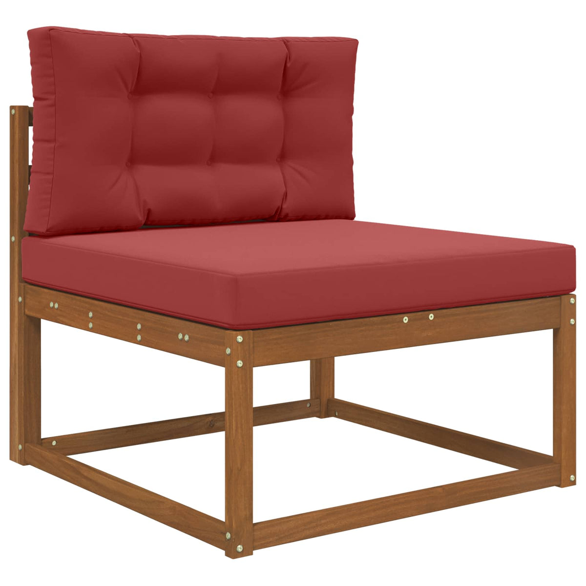 Udendørs Sofa Pude Polyester Vinrød 80 x 80 cm