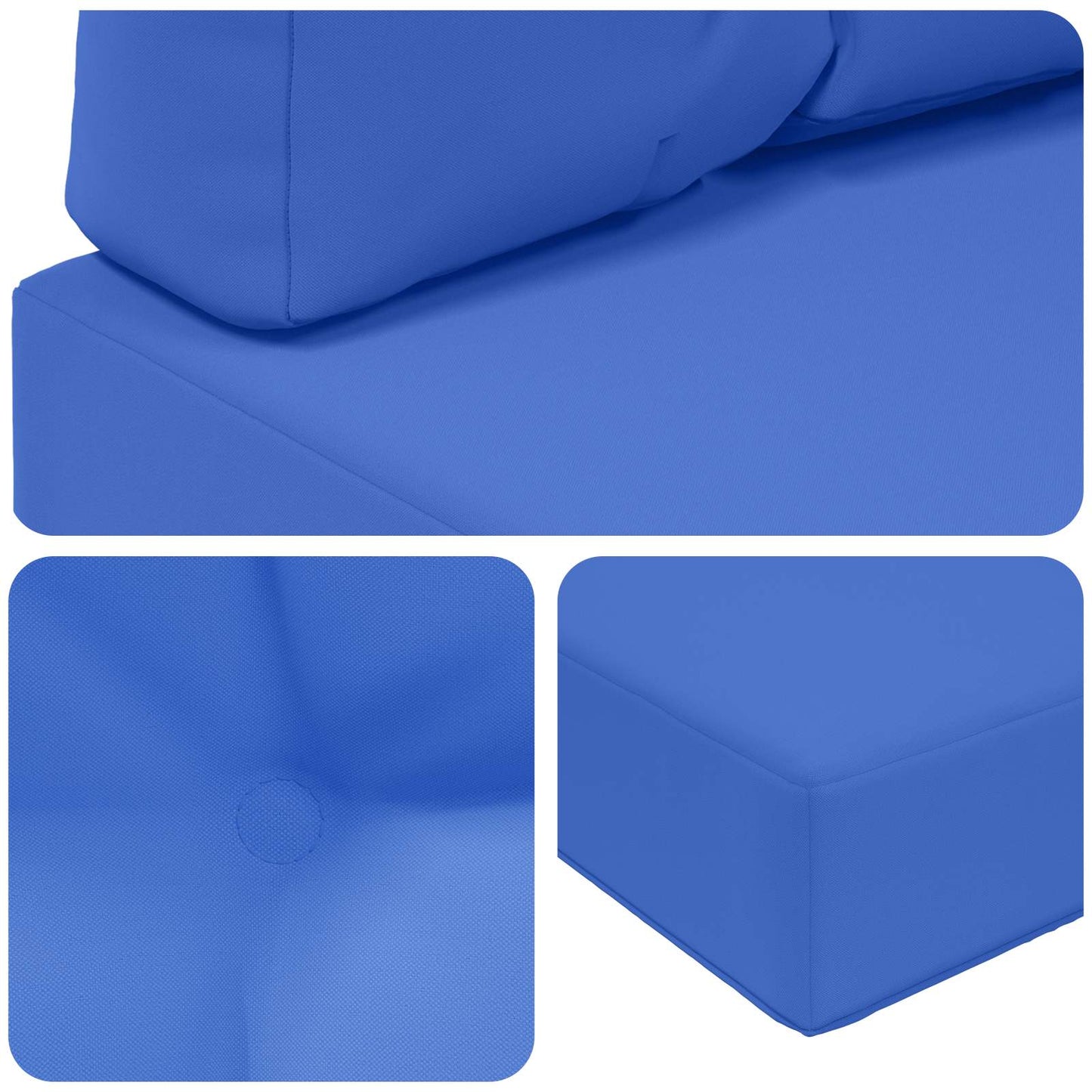 Udendørs Sofa Pude Polyester Kongelig blå 80 x 80 cm