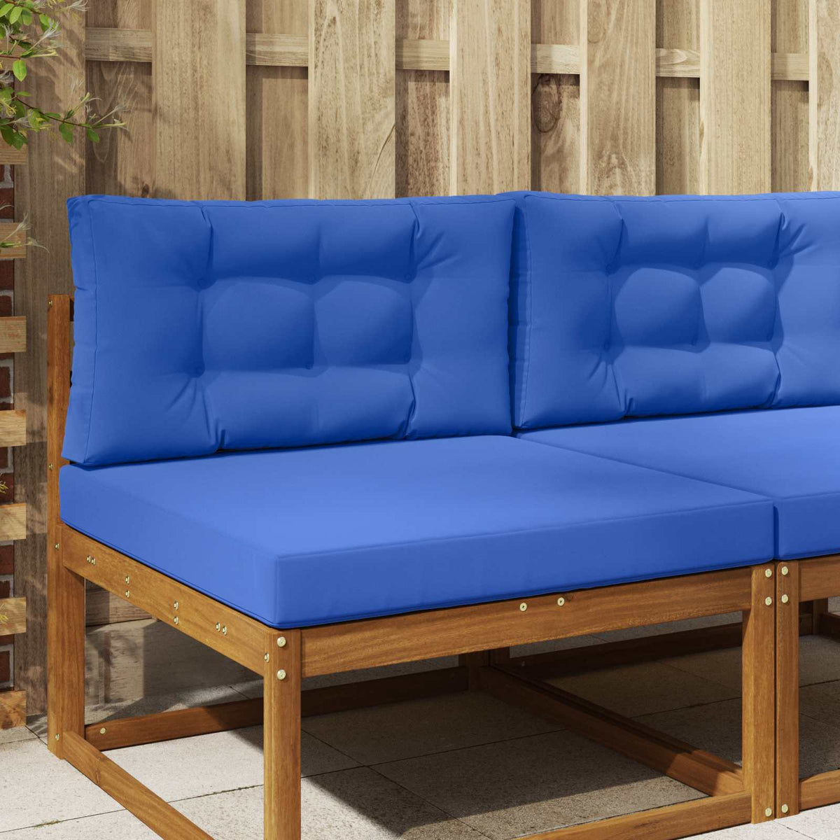 Udendørs Sofa Pude Polyester Kongelig blå 80 x 80 cm