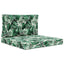 Udendørs Sofa Pude Polyester Bladmønster 80 x 80 cm Bladmønster