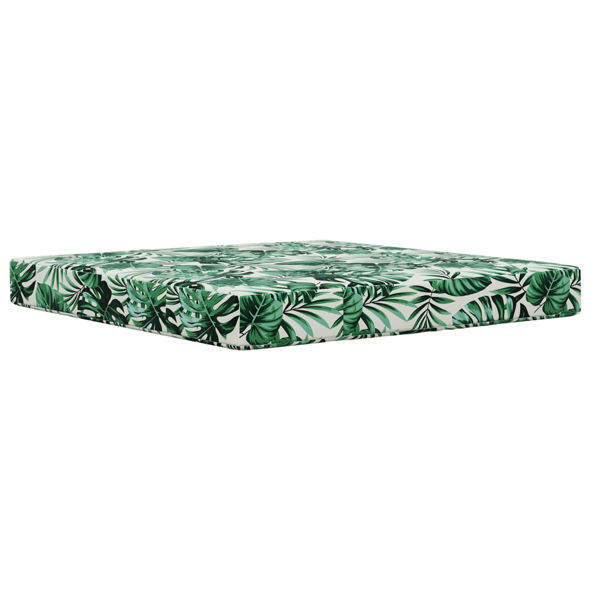 Udendørs Sofa Pude Polyester Bladmønster 80 x 80 cm Bladmønster
