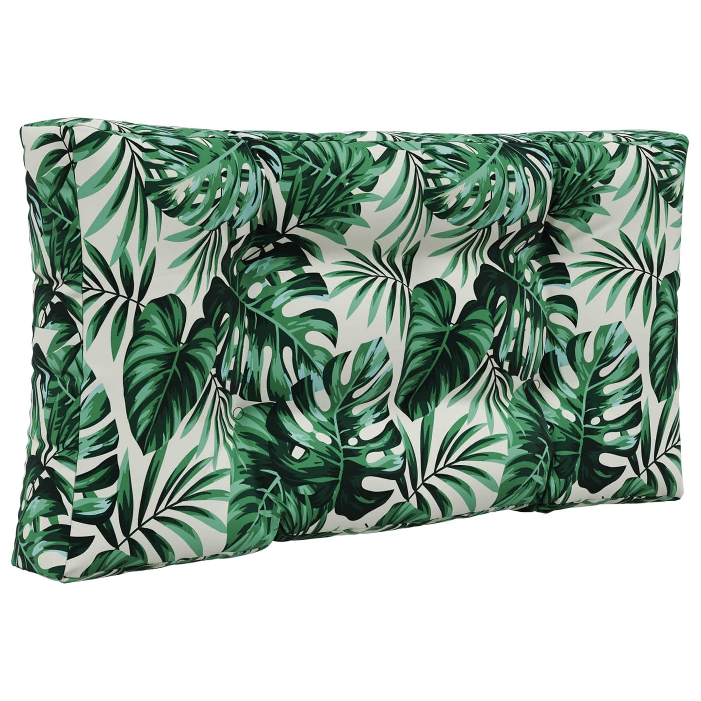 Udendørs Sofa Pude Polyester Bladmønster 80 x 80 cm Bladmønster