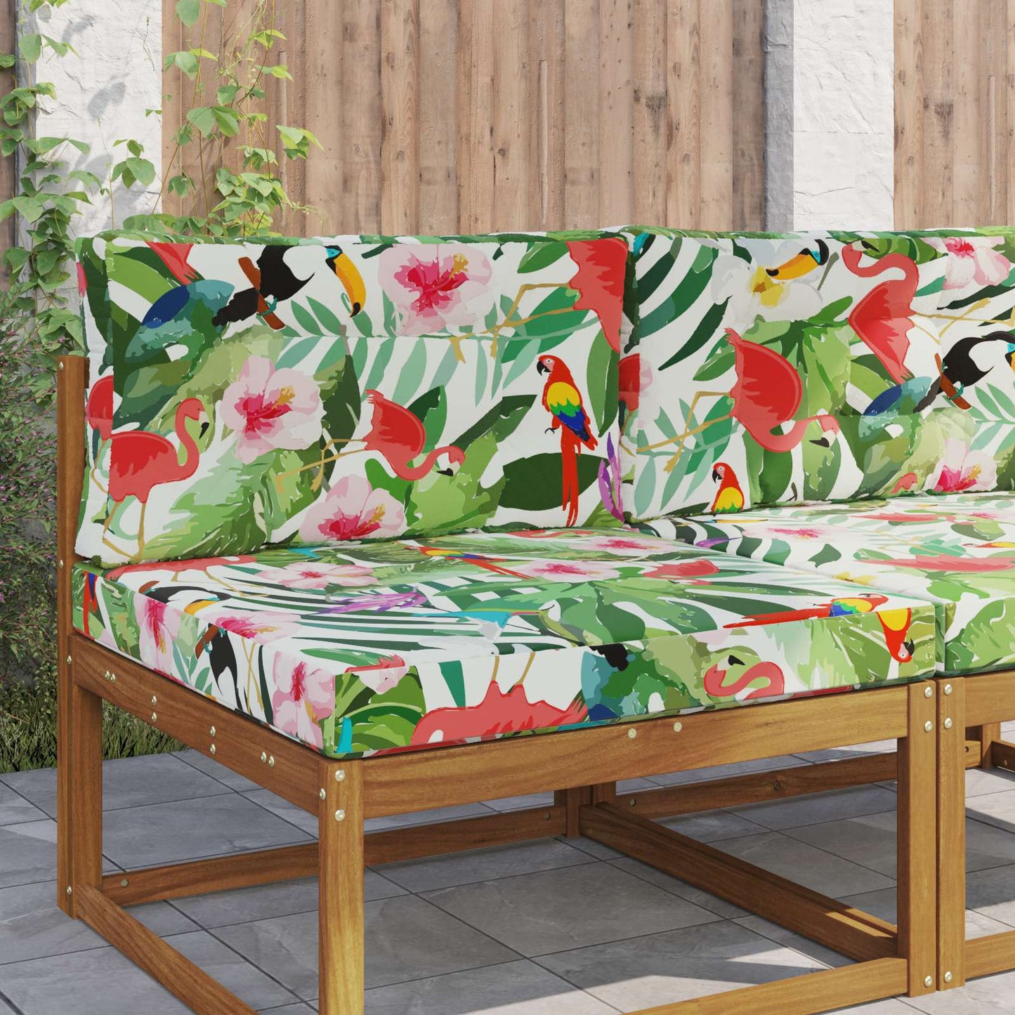 Udendørs Sofa Pude Polyester farverig 80 x 80 cm