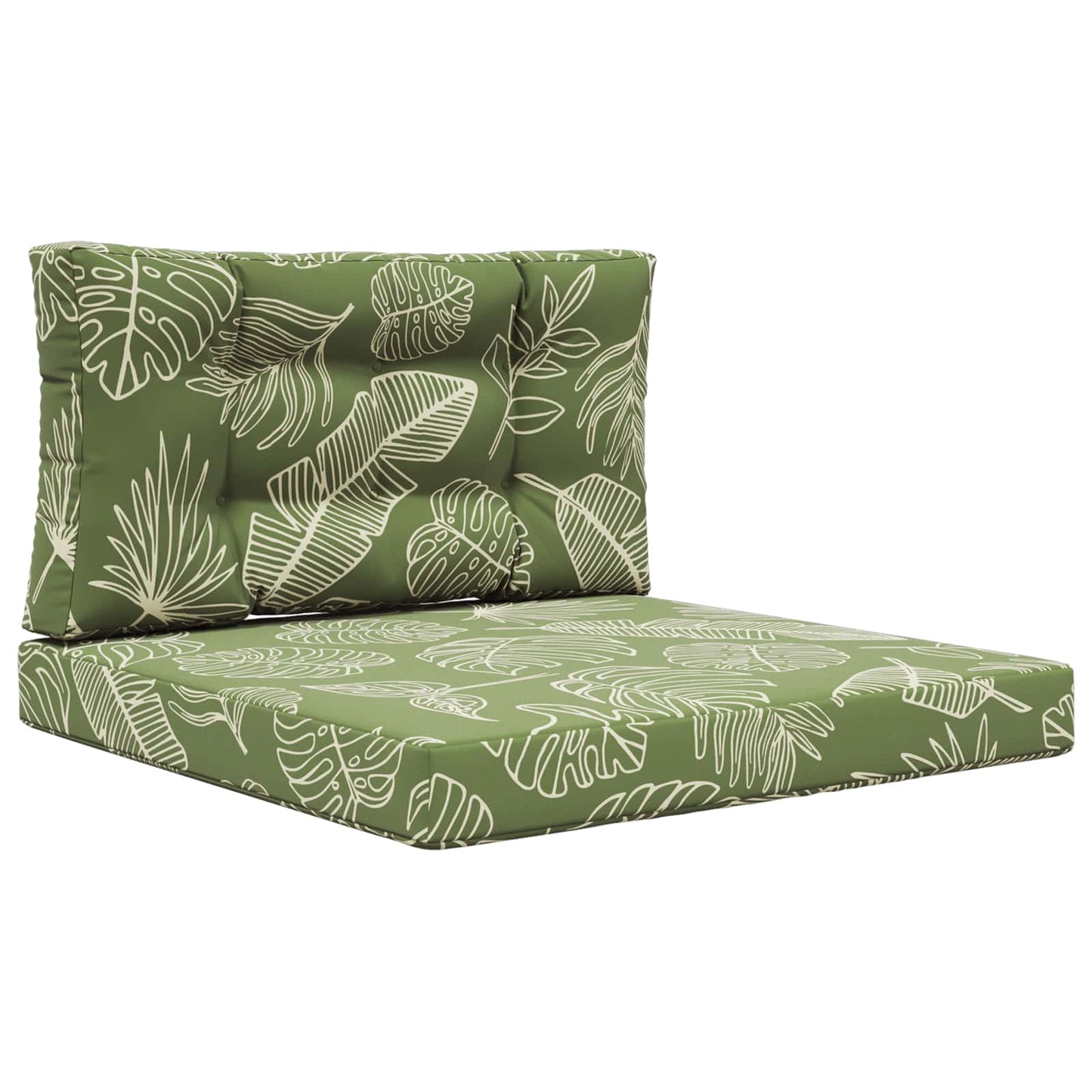 Udendørs Sofa Pude Polyester Bladdesign 80 x 80 cm Bladdesign