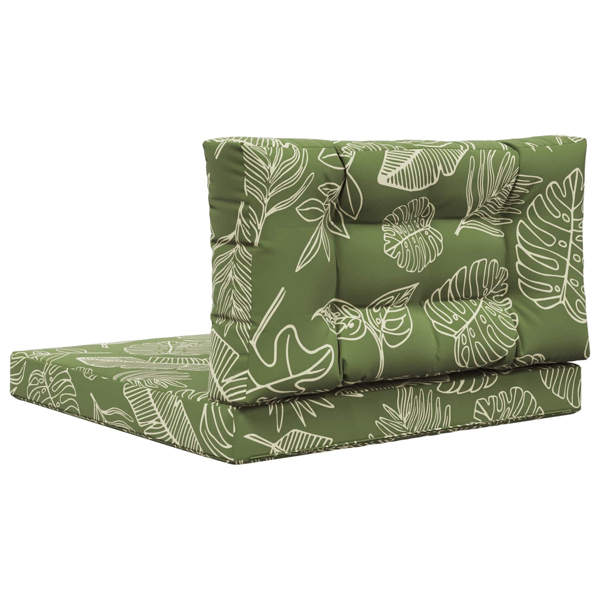 Udendørs Sofa Pude Polyester Bladdesign 80 x 80 cm Bladdesign
