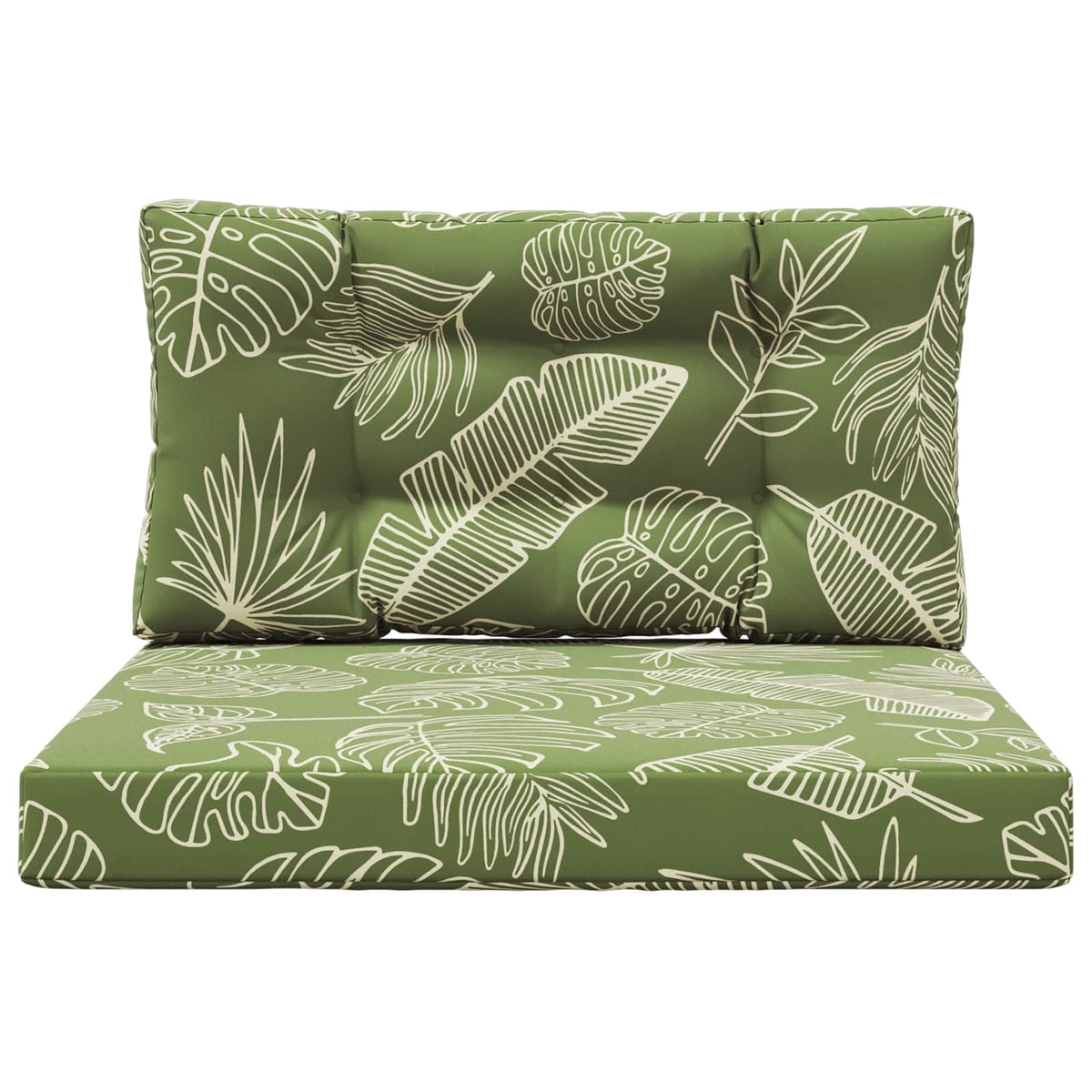 Udendørs Sofa Pude Polyester Bladdesign 80 x 80 cm Bladdesign