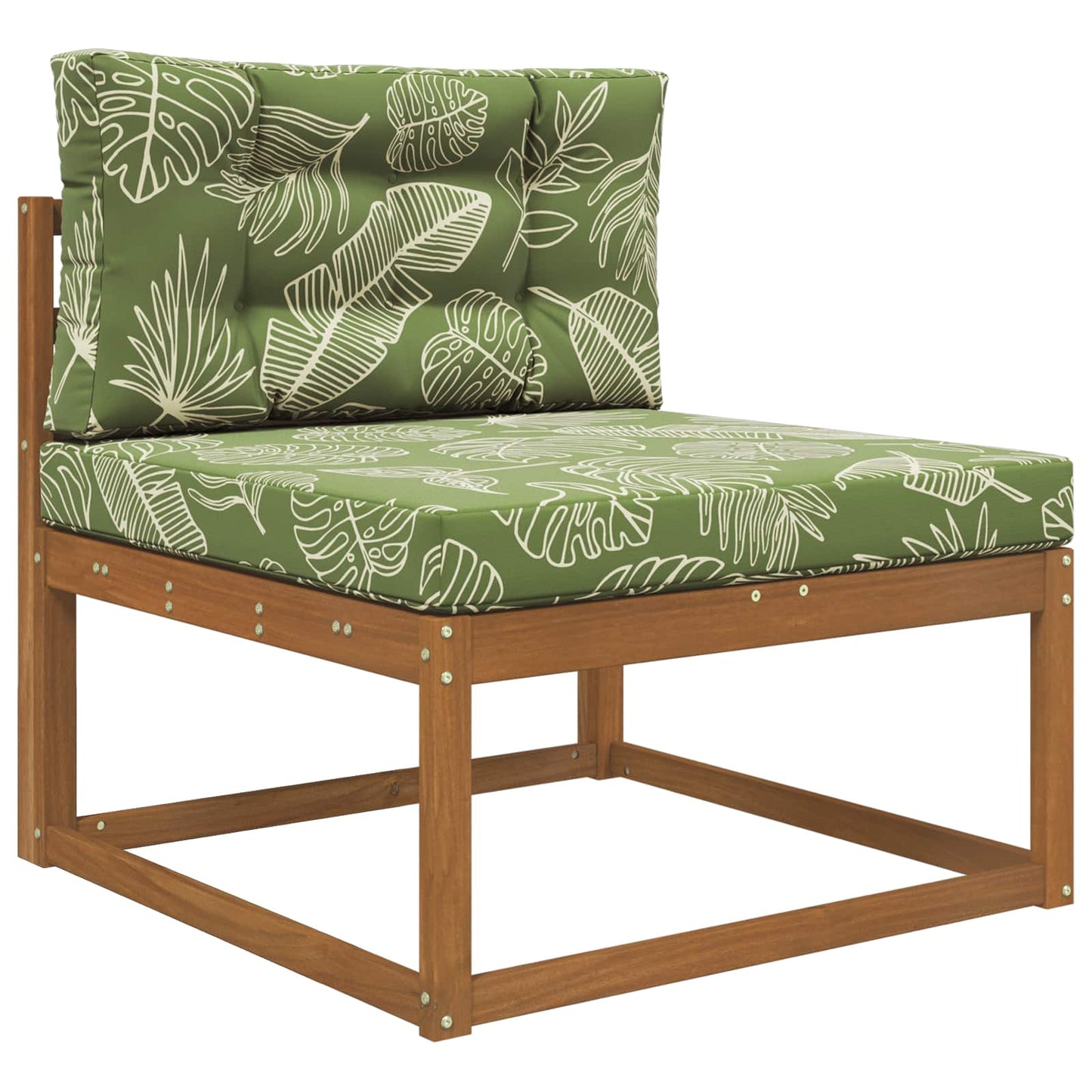 Udendørs Sofa Pude Polyester Bladdesign 80 x 80 cm Bladdesign