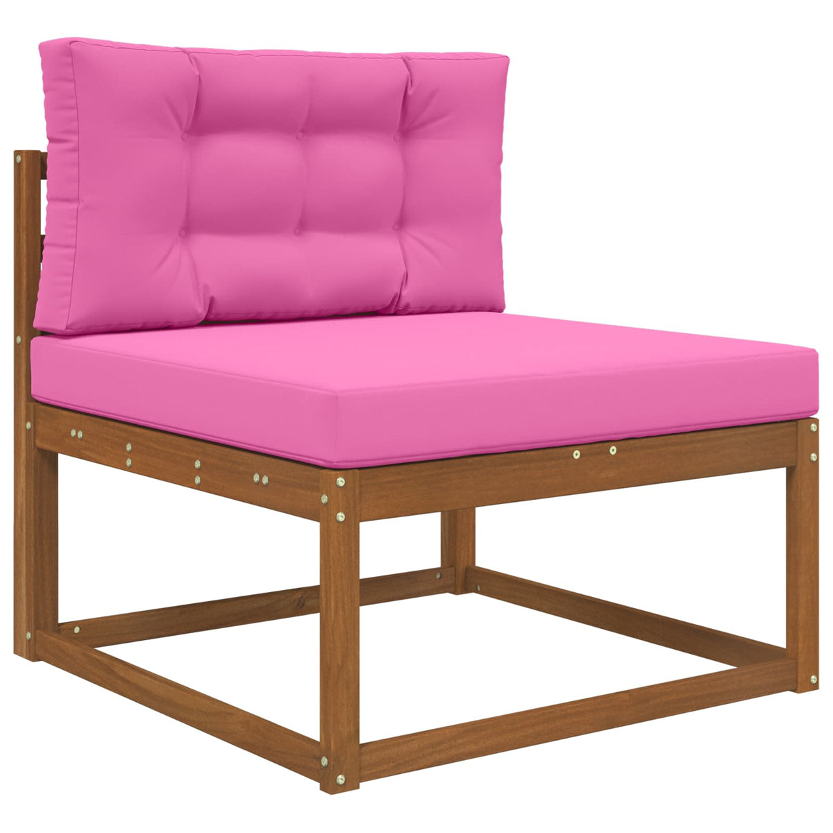 Udendørs Sofa Pude Polyester Lyserød 80 x 80 cm
