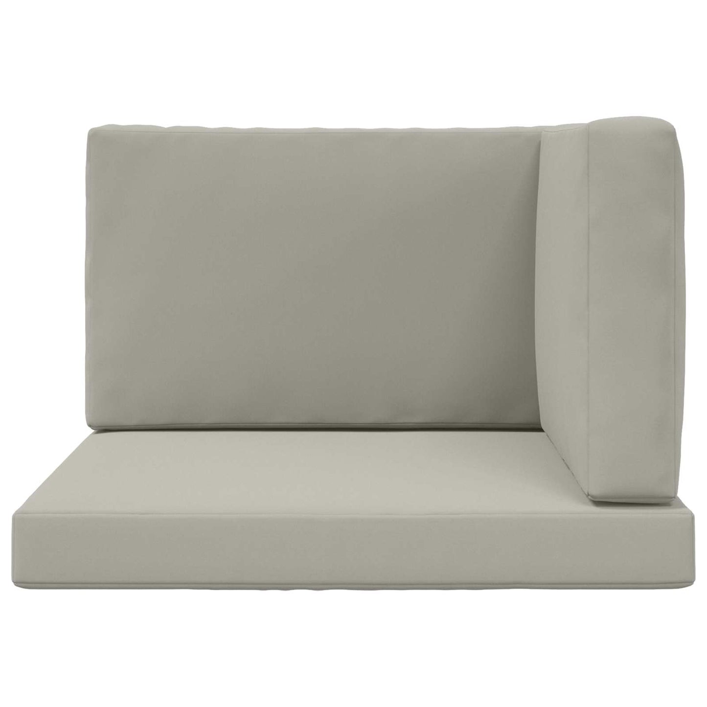 Udendørs Sofa Pude Polyester Grå 80 x 80 cm