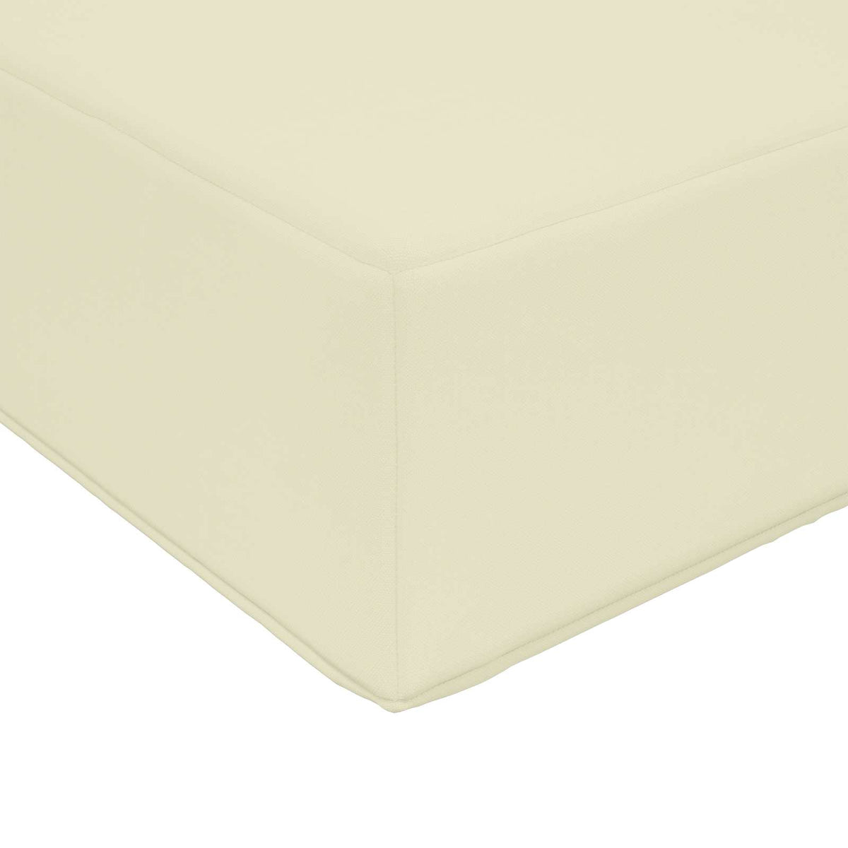 Udendørs Sofa Pude Polyester Cremefarvet 80 x 80 cm