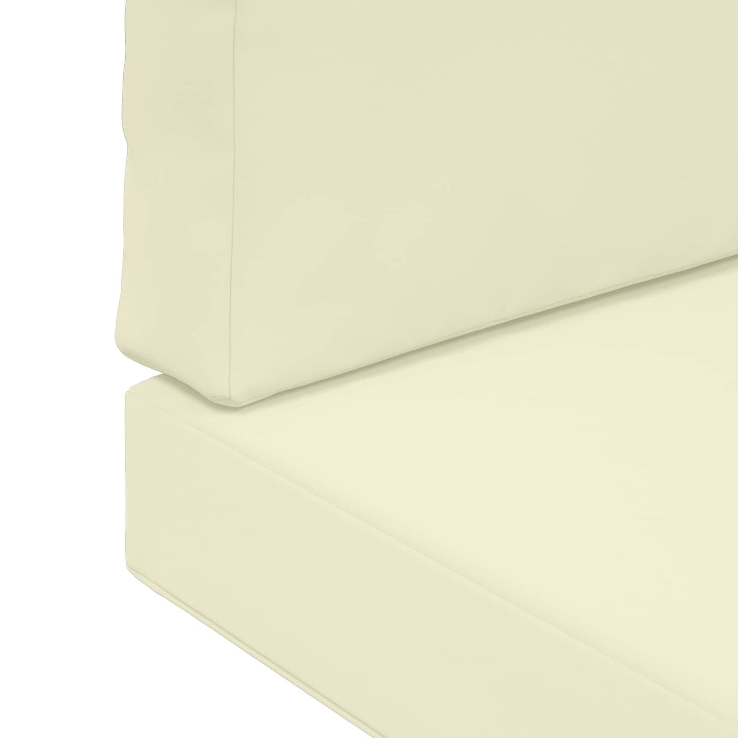 Udendørs Sofa Pude Polyester Cremefarvet 80 x 80 cm