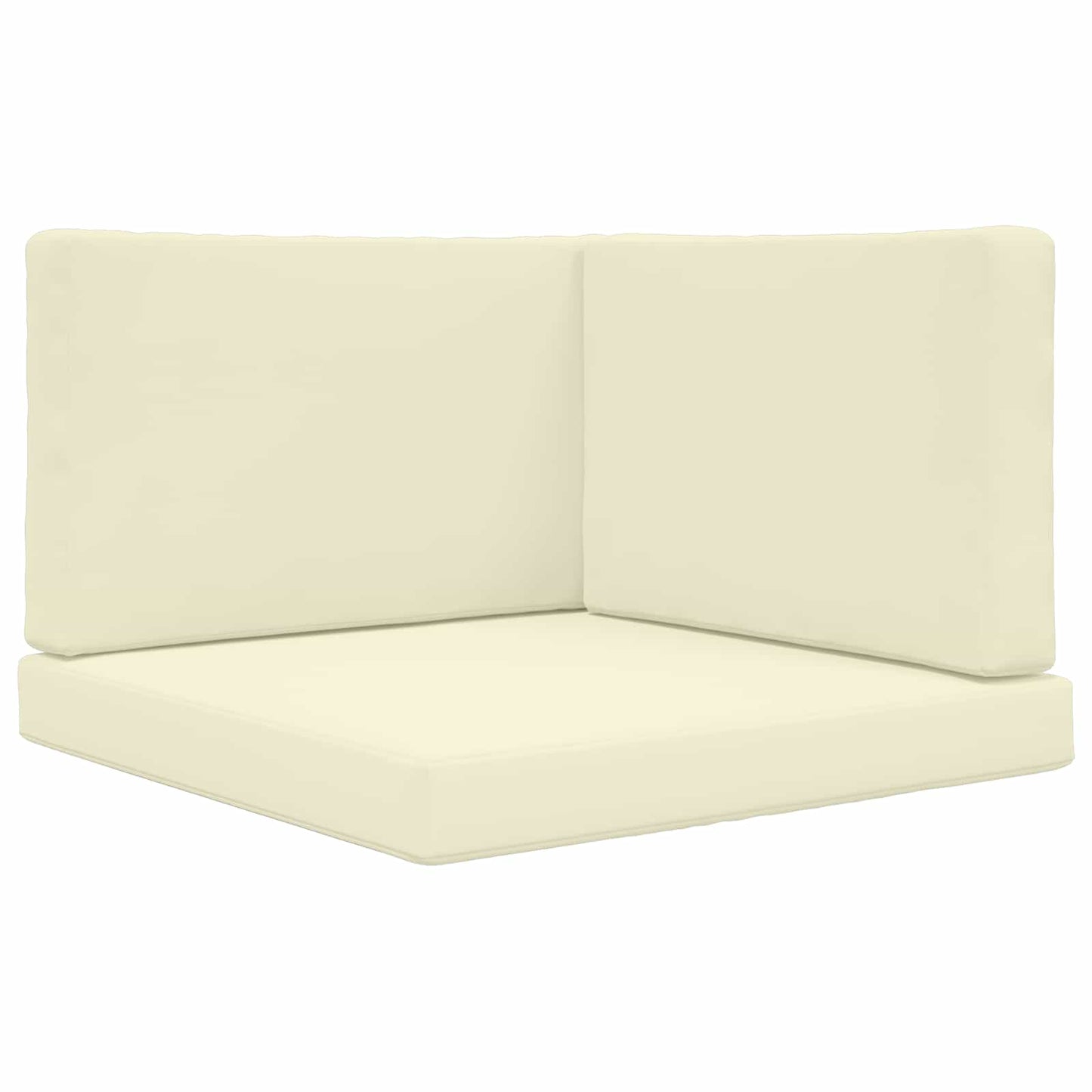 Udendørs Sofa Pude Polyester Cremefarvet 80 x 80 cm