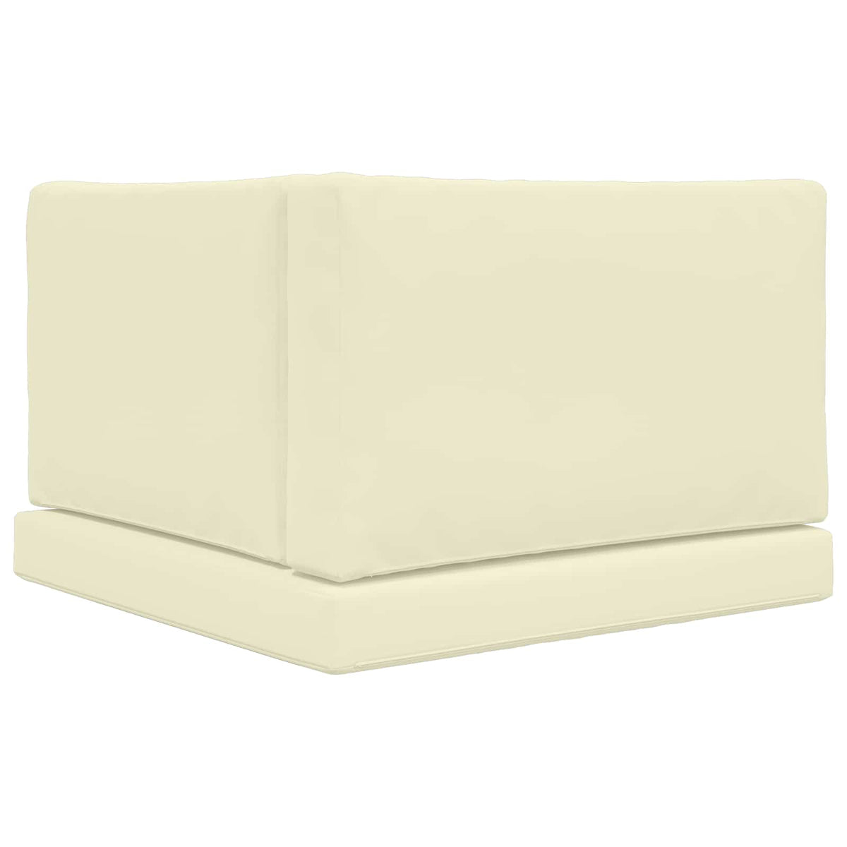 Udendørs Sofa Pude Polyester Cremefarvet 80 x 80 cm