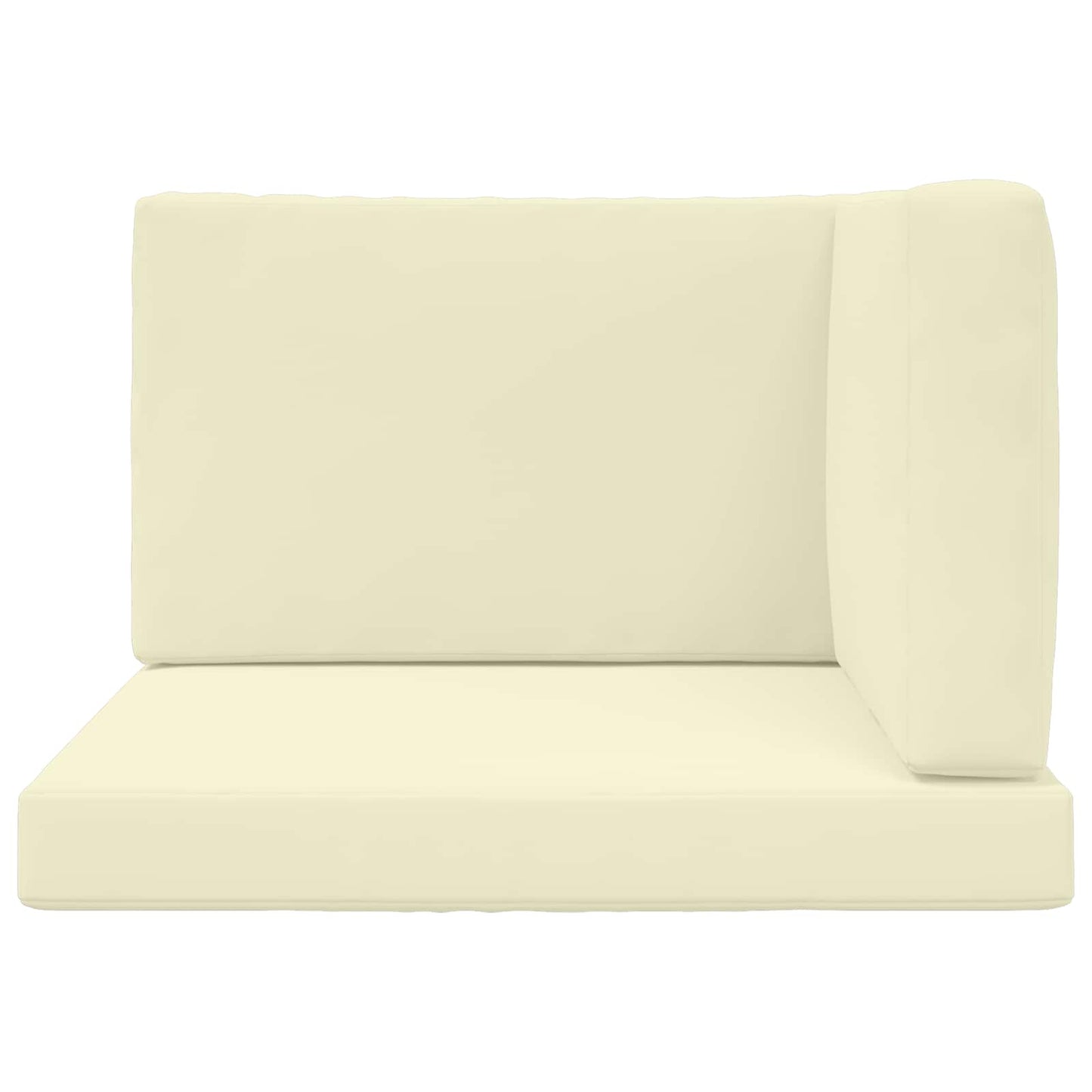 Udendørs Sofa Pude Polyester Cremefarvet 80 x 80 cm