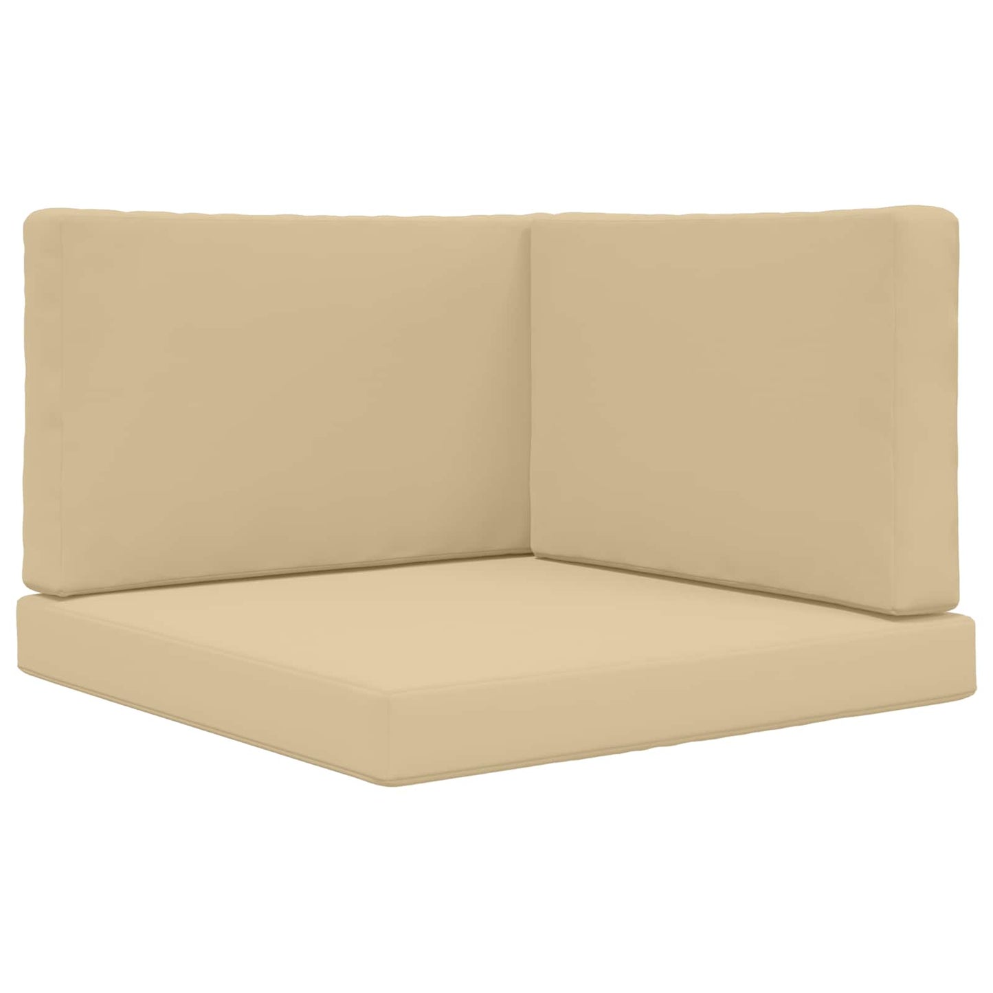 Udendørs Sofa Pude Polyester Beige 80 x 80 cm