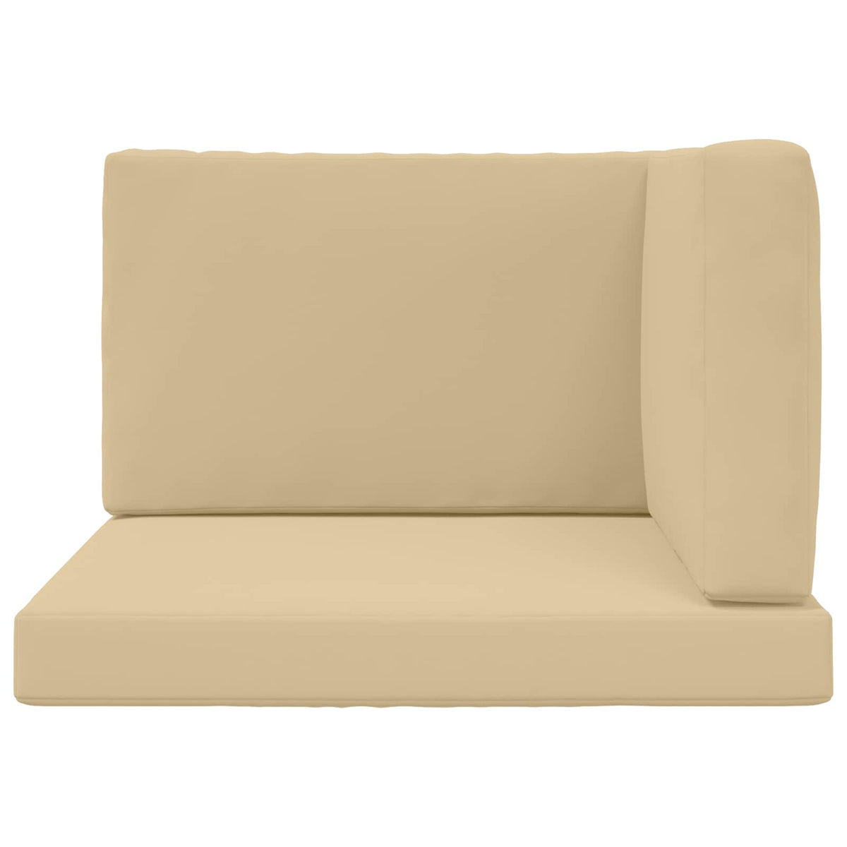 Udendørs Sofa Pude Polyester Beige 80 x 80 cm
