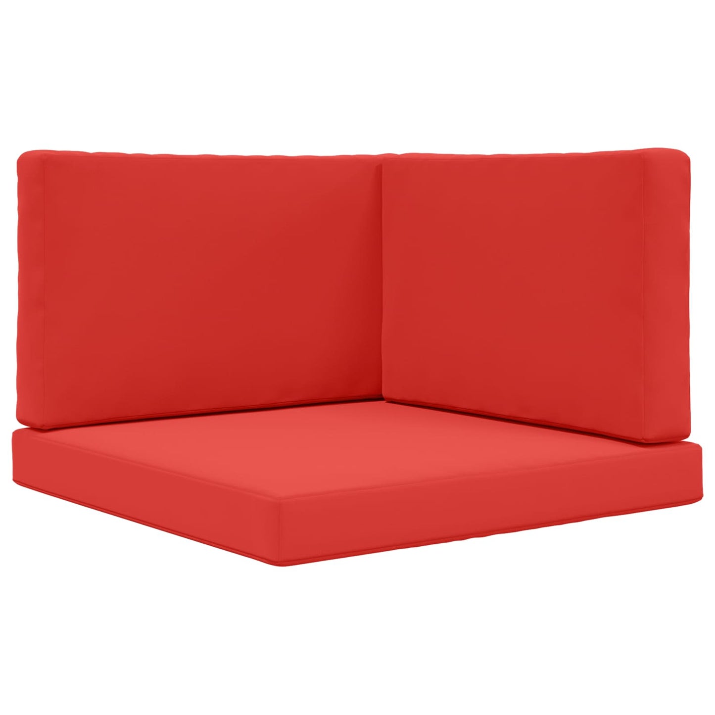 Udendørs Sofa Pude Polyester Rød 80 x 80 cm