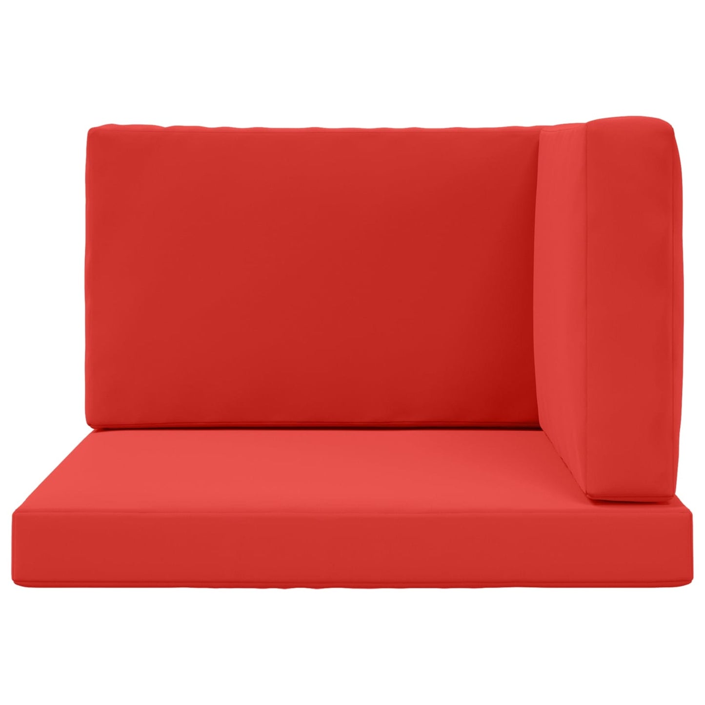 Udendørs Sofa Pude Polyester Rød 80 x 80 cm