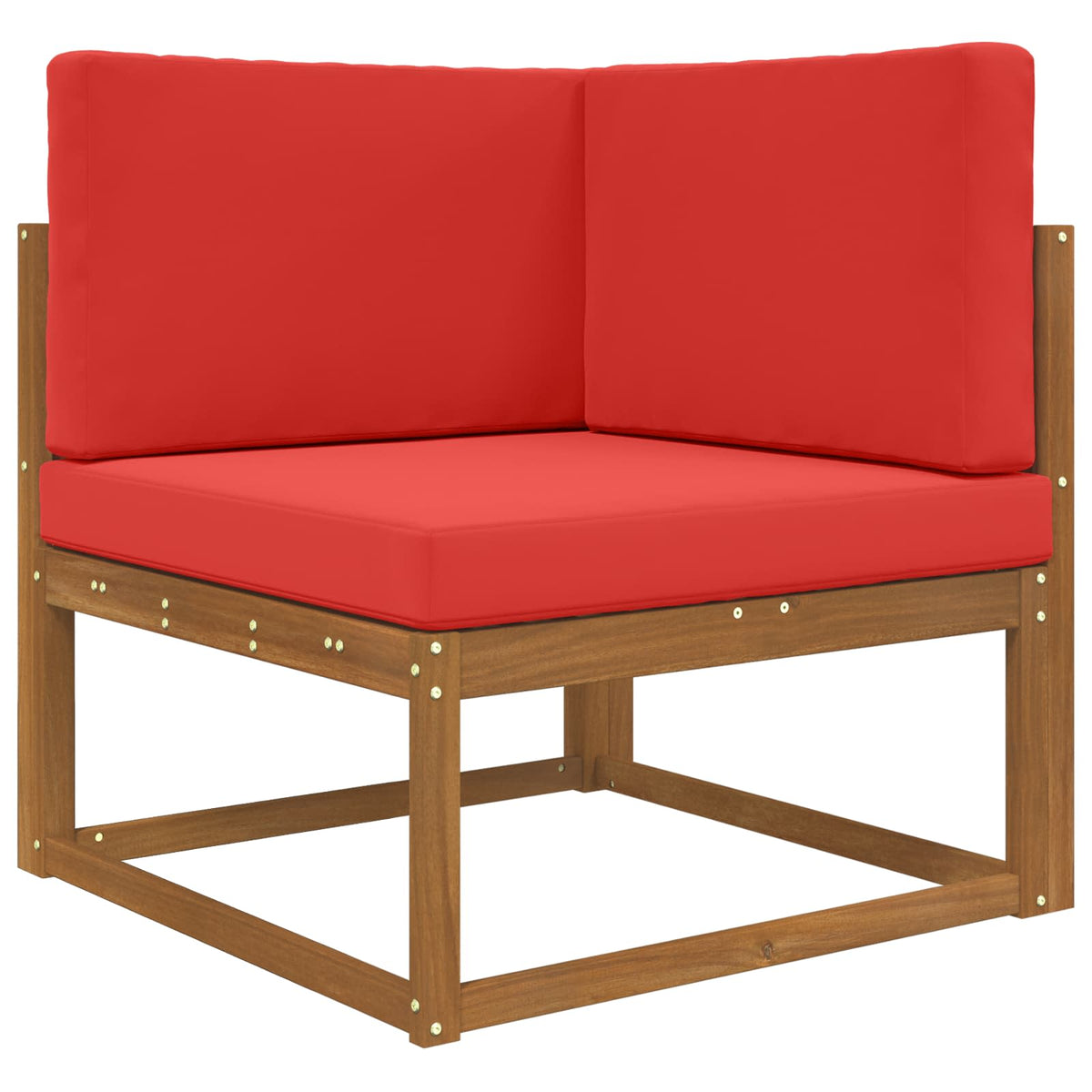 Udendørs Sofa Pude Polyester Rød 80 x 80 cm