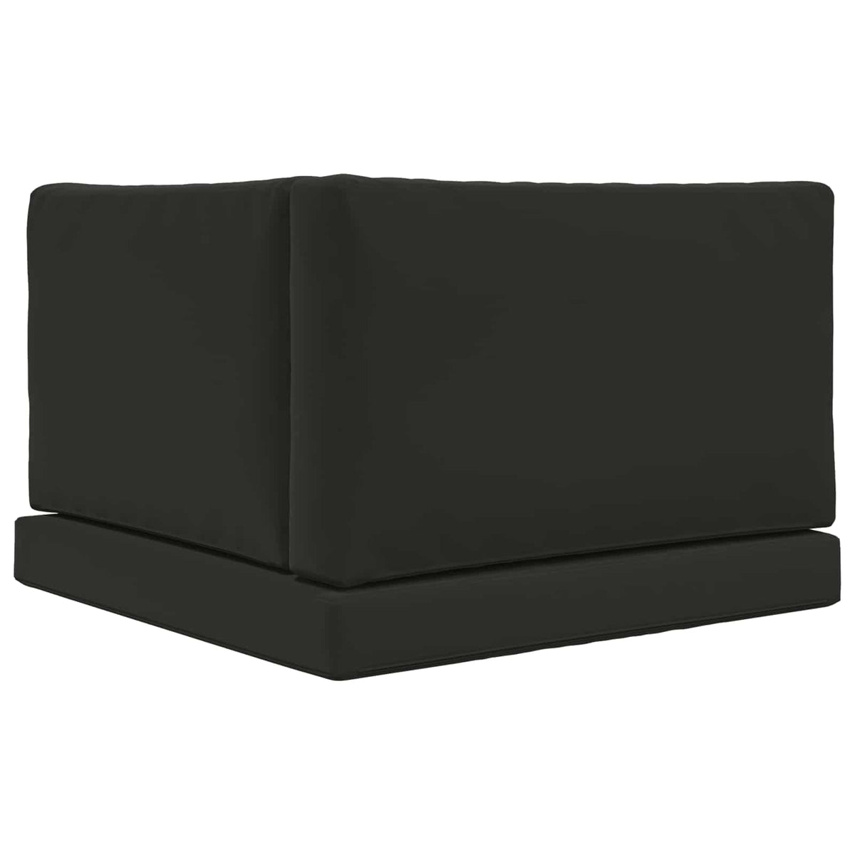 Udendørs Sofa Pude Polyester Sort 80 x 80 cm
