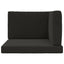 Udendørs Sofa Pude Polyester Sort 80 x 80 cm