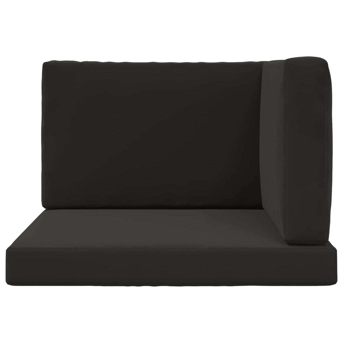 Udendørs Sofa Pude Polyester Sort 80 x 80 cm