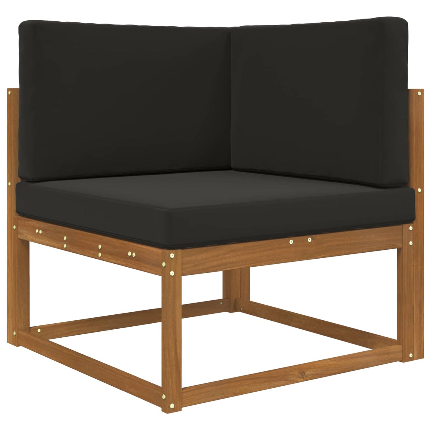 Udendørs Sofa Pude Polyester Sort 80 x 80 cm