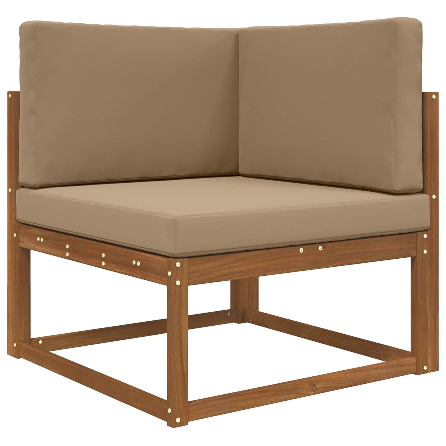 Udendørs Sofa Pude Polyester Gråbrun 80 x 80 cm