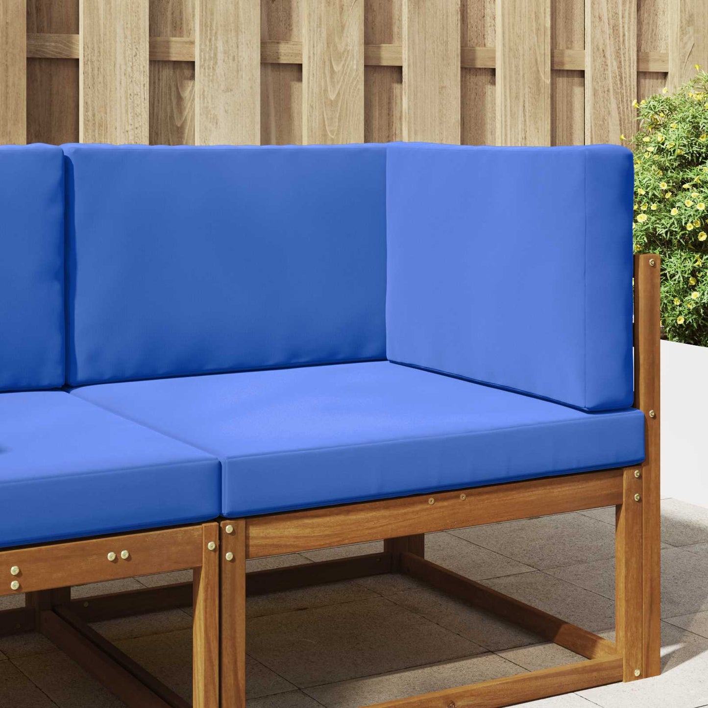 Udendørs Sofa Pude Polyester Kongelig blå 80 x 80 cm