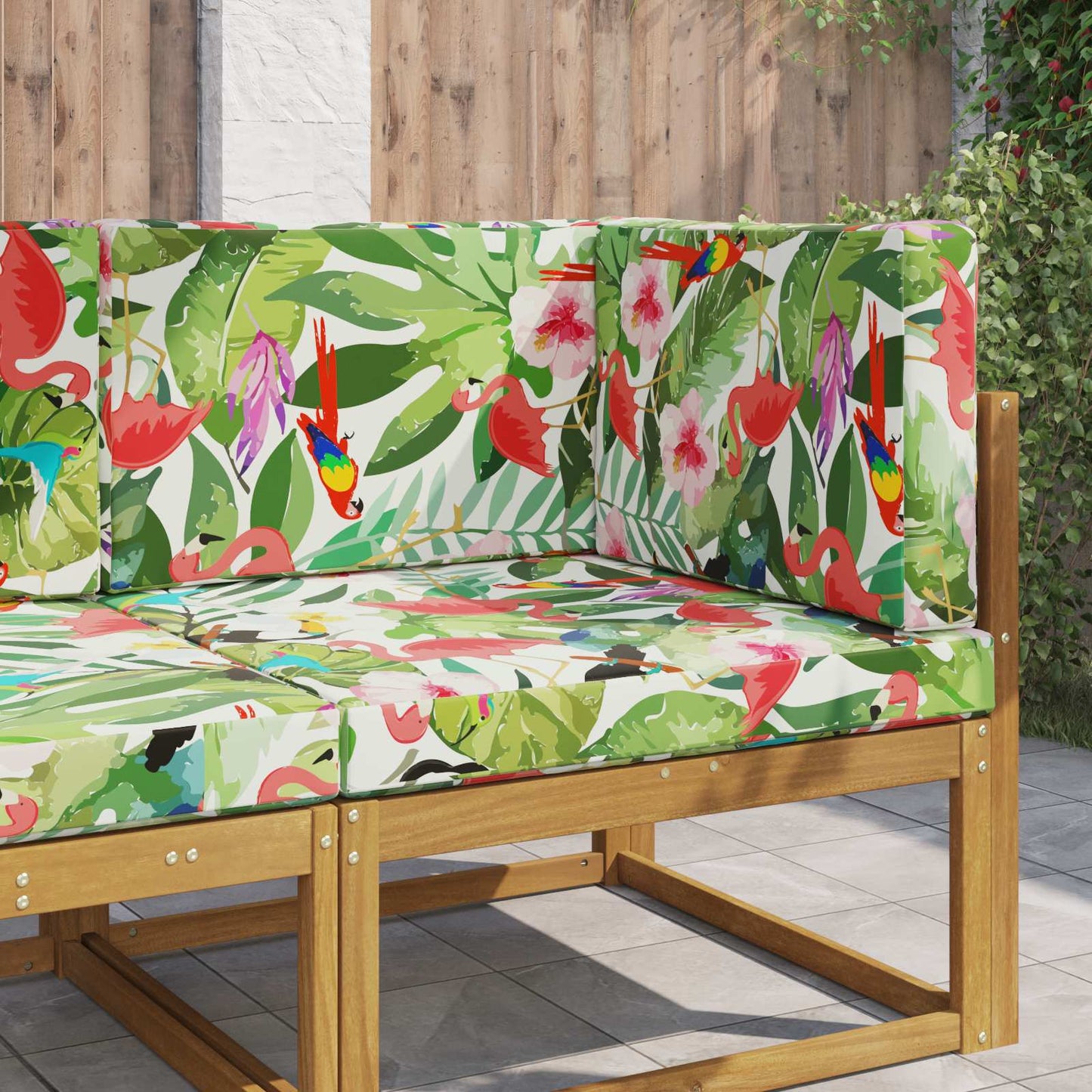 Udendørs Sofa Pude Polyester farverig 80 x 80 cm