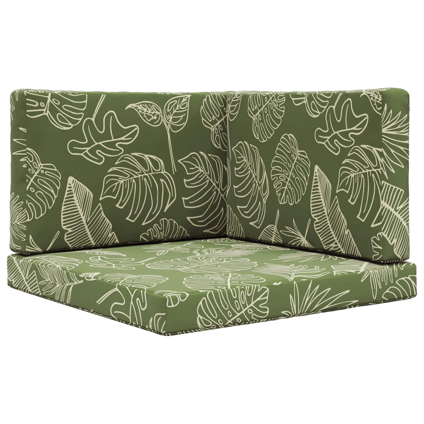 Udendørs Sofa Pude Polyester Bladdesign 80 x 80 cm Bladdesign
