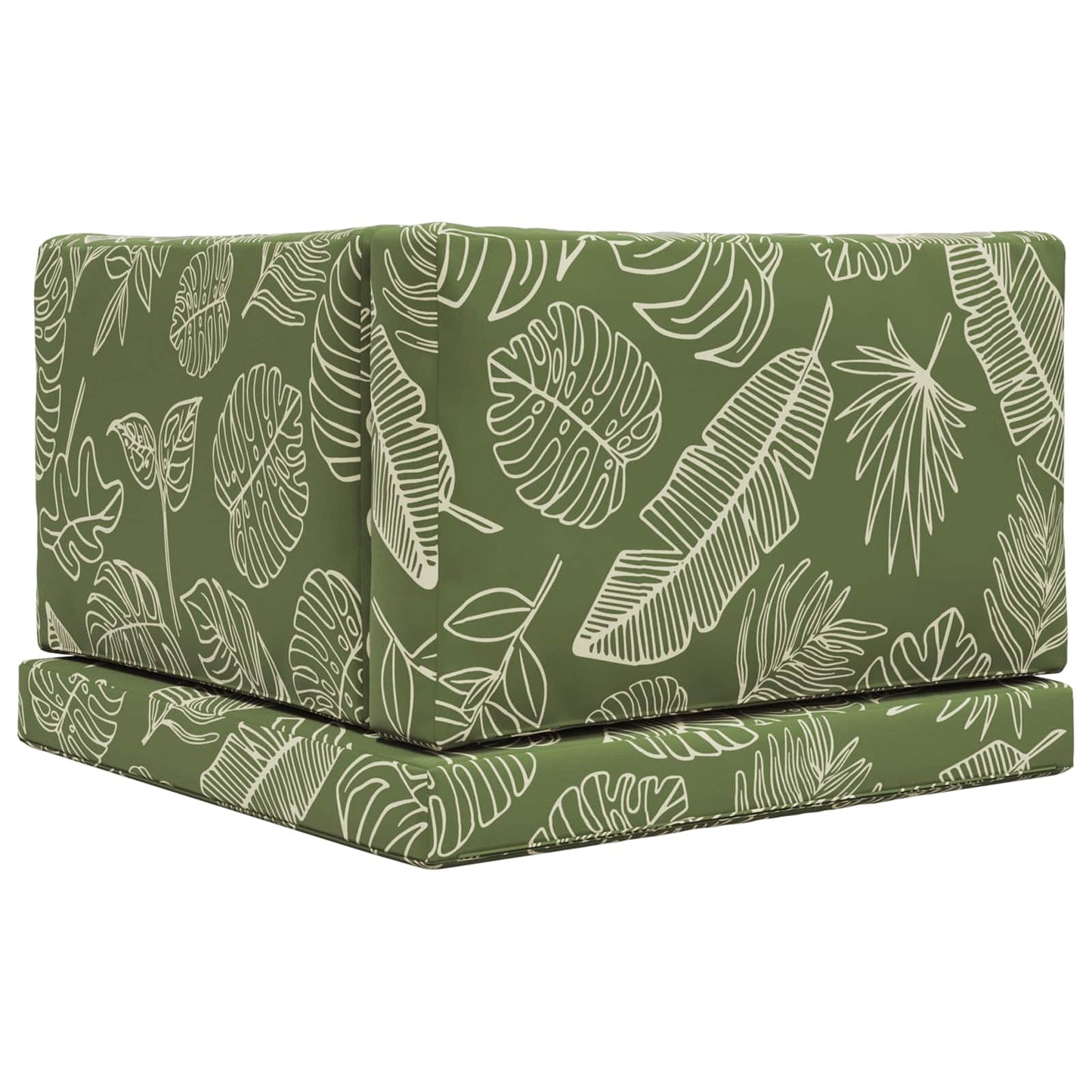 Udendørs Sofa Pude Polyester Bladdesign 80 x 80 cm Bladdesign