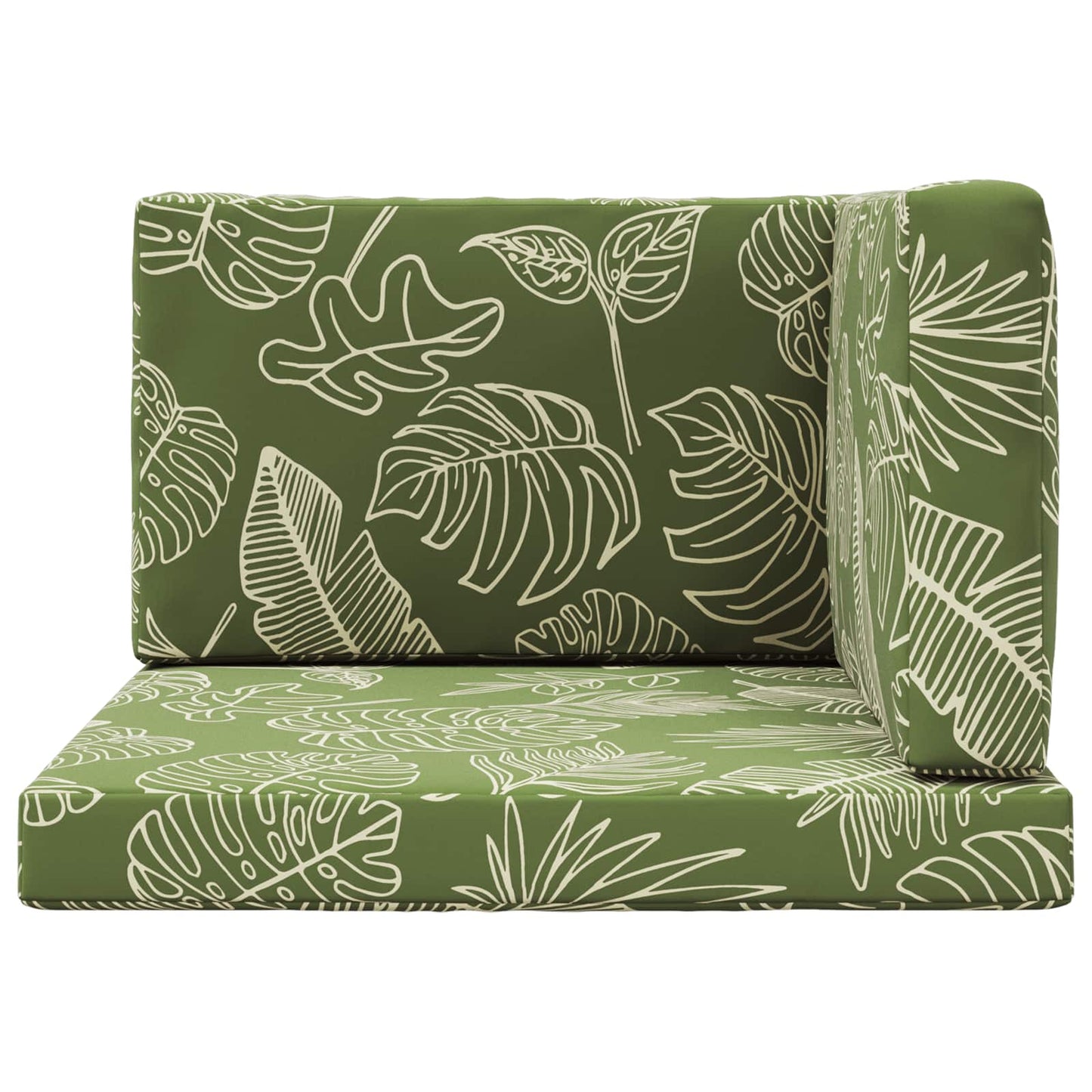 Udendørs Sofa Pude Polyester Bladdesign 80 x 80 cm Bladdesign
