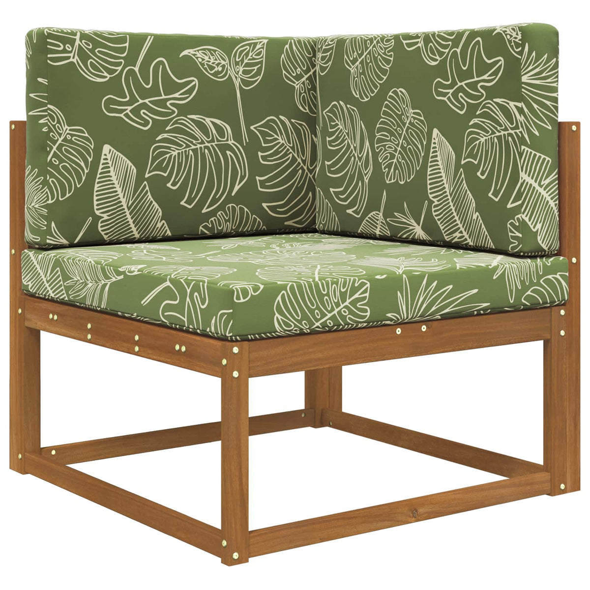 Udendørs Sofa Pude Polyester Bladdesign 80 x 80 cm Bladdesign