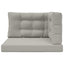 Udendørs Sofa Pude Polyester Grå 80 x 80 cm