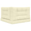 Udendørs Sofa Pude Polyester Cremefarvet 80 x 80 cm