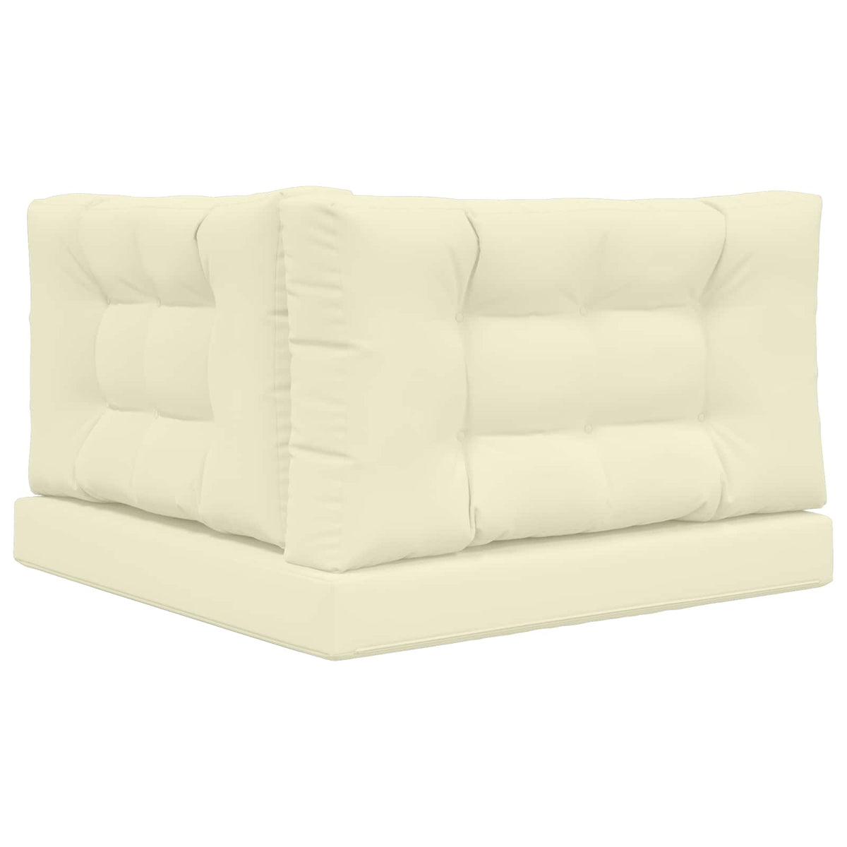 Udendørs Sofa Pude Polyester Cremefarvet 80 x 80 cm