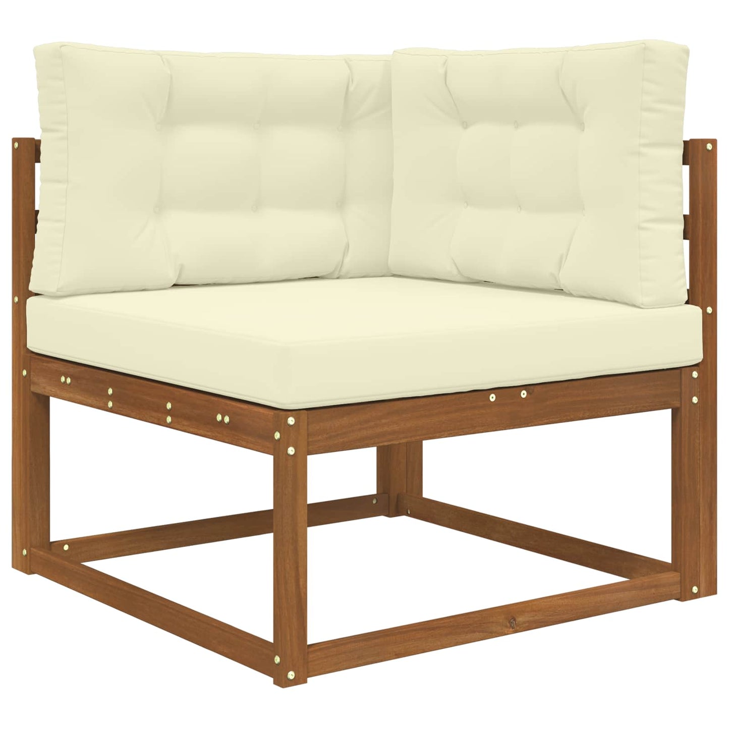 Udendørs Sofa Pude Polyester Cremefarvet 80 x 80 cm