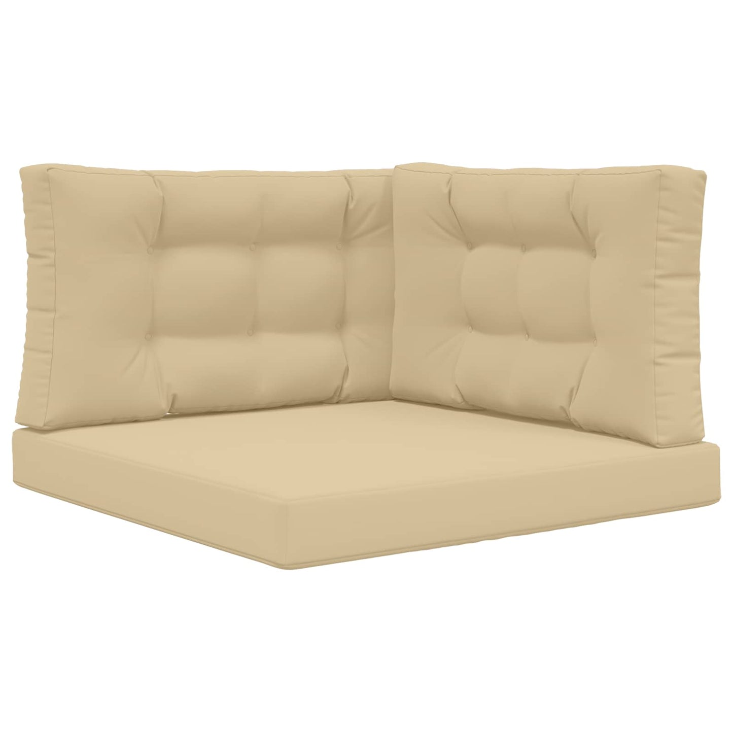 Udendørs Sofa Pude Polyester Beige 80 x 80 cm