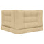 Udendørs Sofa Pude Polyester Beige 80 x 80 cm