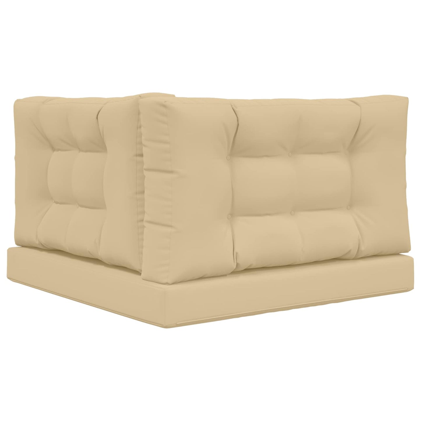 Udendørs Sofa Pude Polyester Beige 80 x 80 cm