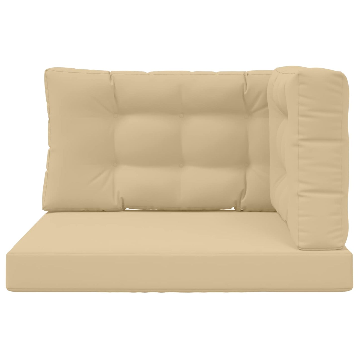 Udendørs Sofa Pude Polyester Beige 80 x 80 cm