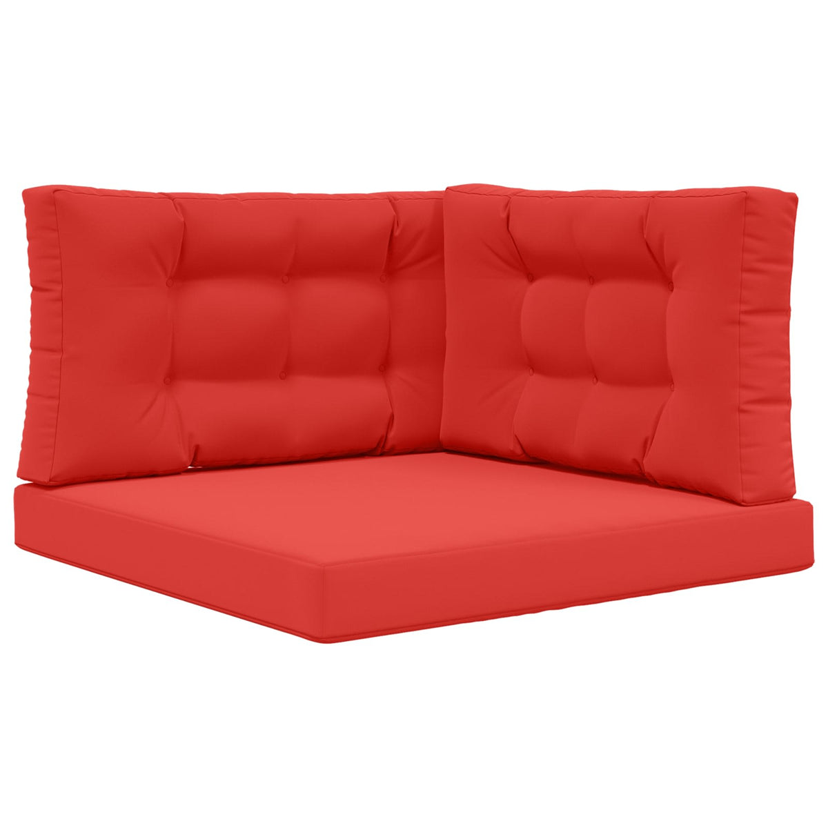Udendørs Sofa Pude Polyester Rød 80 x 80 cm