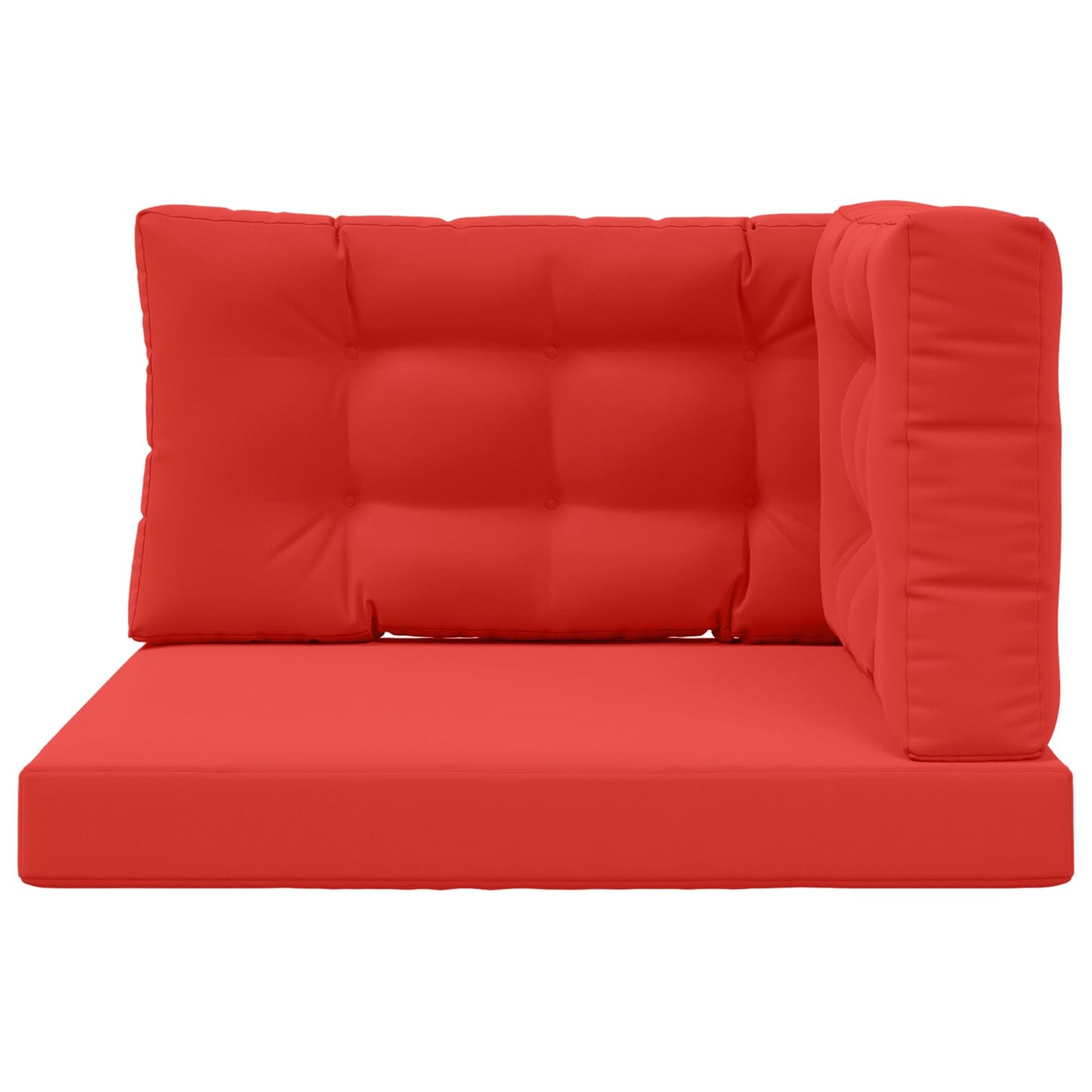 Udendørs Sofa Pude Polyester Rød 80 x 80 cm