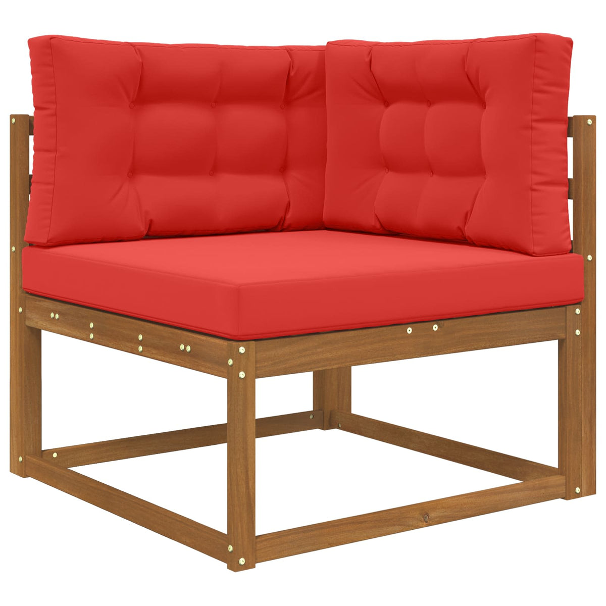 Udendørs Sofa Pude Polyester Rød 80 x 80 cm
