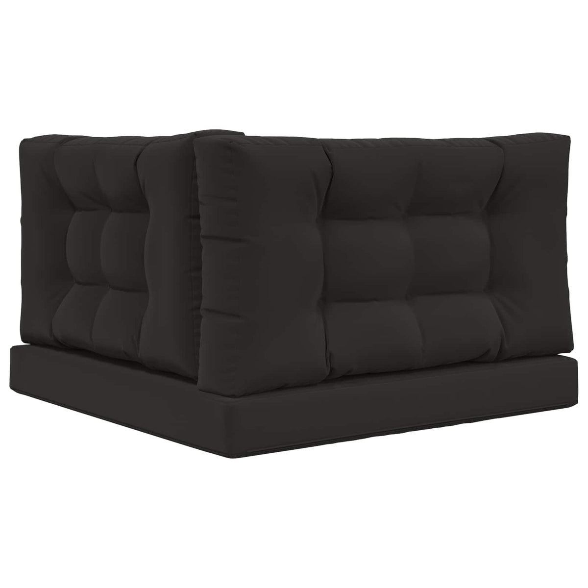 Udendørs Sofa Pude Polyester Sort 80 x 80 cm
