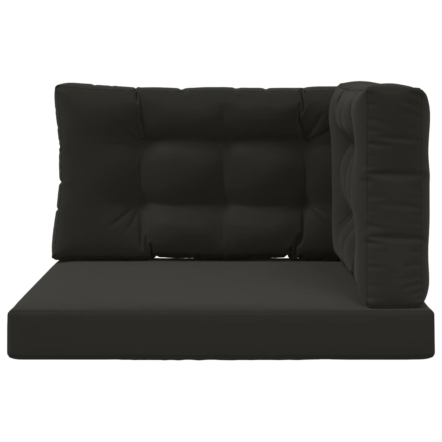 Udendørs Sofa Pude Polyester Sort 80 x 80 cm