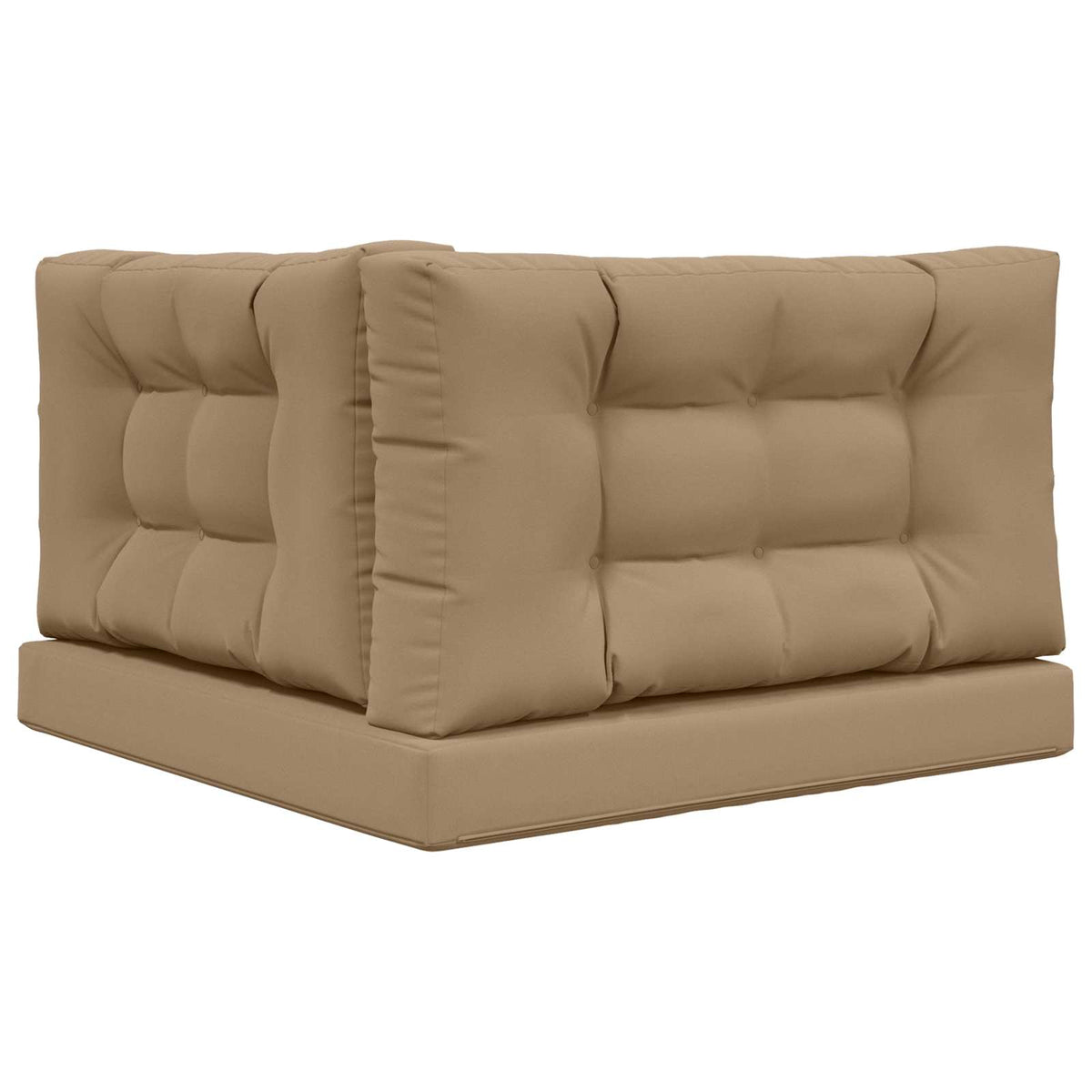 Udendørs Sofa Pude Polyester Gråbrun 80 x 80 cm