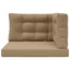 Udendørs Sofa Pude Polyester Gråbrun 80 x 80 cm