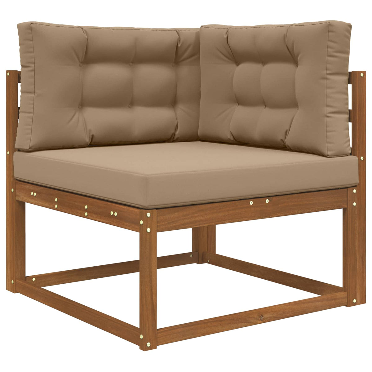 Udendørs Sofa Pude Polyester Gråbrun 80 x 80 cm